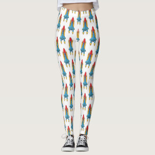 Tecknad av raketfraktens leggings