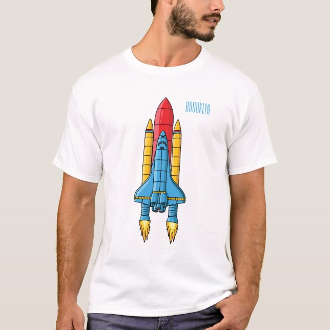 Tecknad av raketfraktens  t shirt (Framsida)