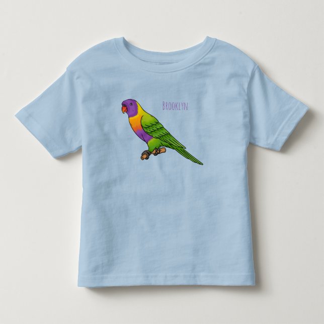 Tecknad av regnbågsfågel t shirt (Framsida)