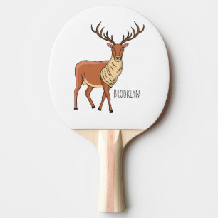Tecknad av renar pingisracket