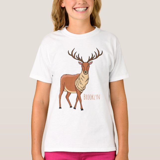 Tecknad av renar t shirt (Framsida)