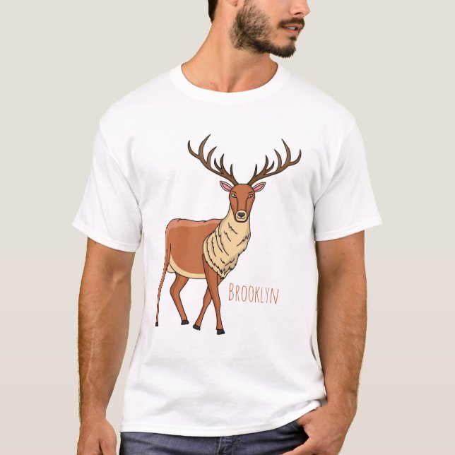 Tecknad av renar t shirt (Framsida)