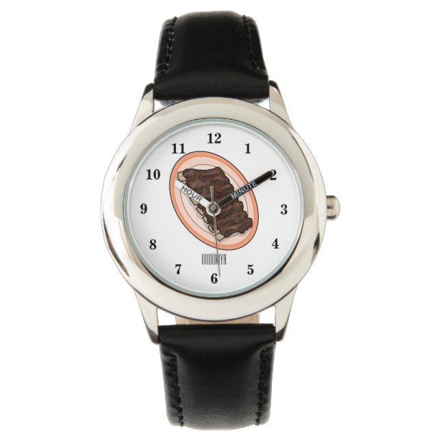 tecknad av revben från kort armbandsur (Framsida)