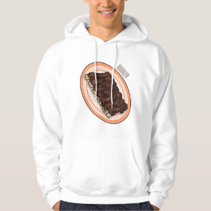 tecknad av revben från kort hoodie