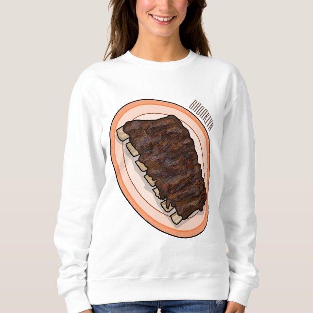 tecknad av revben från kort t shirt (Framsida)