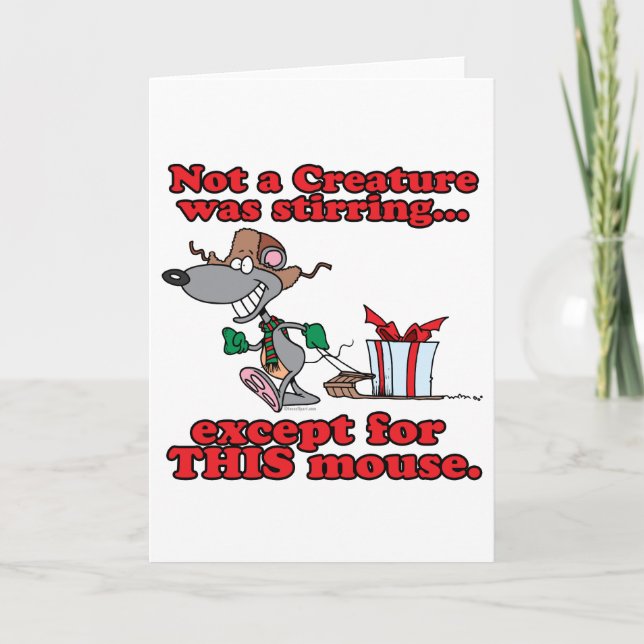 tecknad av riddarmusen helgkort (Framsida)