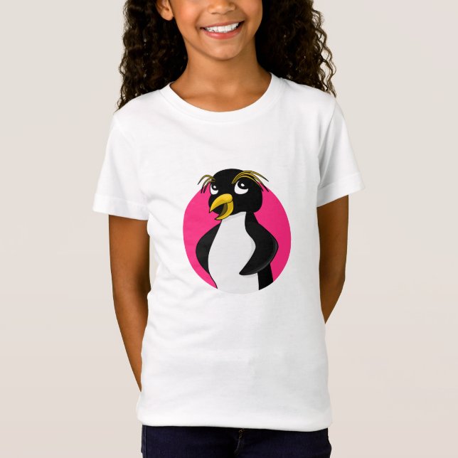 Tecknad av Rockhopper penguin T-shirt (Framsida)