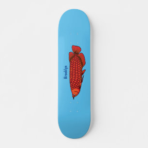 Tecknad av rödakanas fisk mini skateboard bräda 18,5 cm