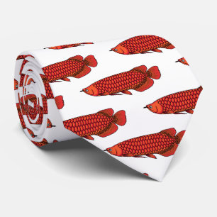Tecknad av rödakanas fisk slips