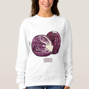 Tecknad av rödkål t shirt
