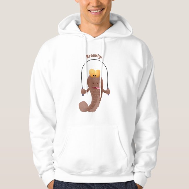 Tecknad av rödskippsfisk hoodie (Framsida)