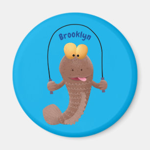 Tecknad av rödskippsfisk magnet