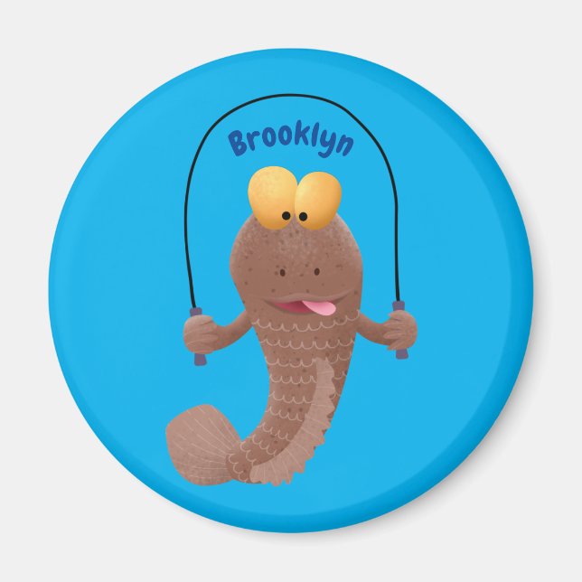 Tecknad av rödskippsfisk magnet (Framsidan)