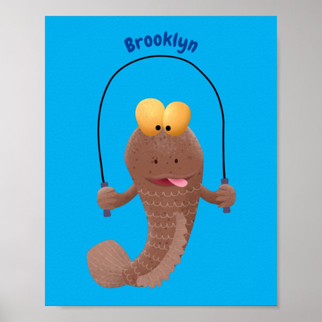 Tecknad av rödskippsfisk poster (Framsidan)