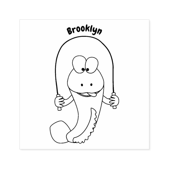 Tecknad av rödskippsfisk stämpel (Tryck)