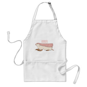 tecknad av rosa Fairy armadillo  illustration Förkläde