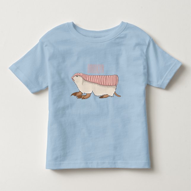 tecknad av rosa Fairy armadillo  illustration T Shirt (Framsida)