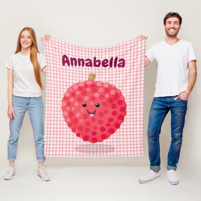 Tecknad av rosa-lyktfärg fleecefilt (På plats)