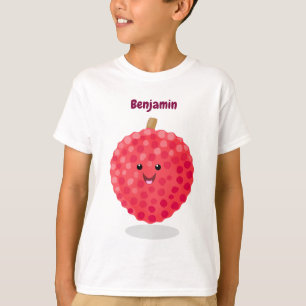 Tecknad av rosa-lyktfärg t shirt