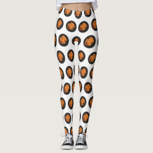 Tecknad av rostade kycklingar leggings