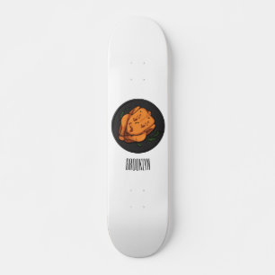 Tecknad av rostade kycklingar mini skateboard bräda 18,5 cm