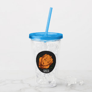 Tecknad av rostade kycklingar take away mugg