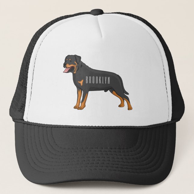 Tecknad av Rottweiler-hund Keps (Framsida)