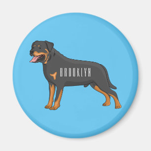 Tecknad av Rottweiler-hund Magnet