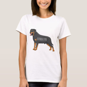 Tecknad av Rottweiler-hund T Shirt