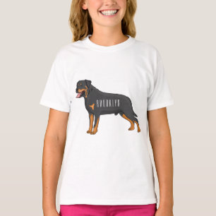 Tecknad av Rottweiler-hund T Shirt