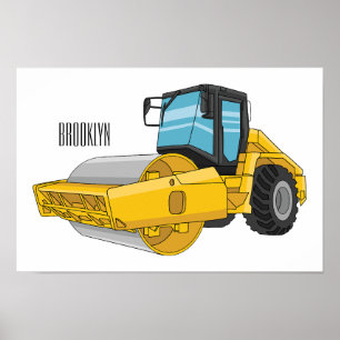 Tecknad av rullbana poster