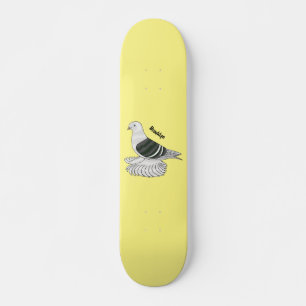 Tecknad av saxjtens duva mini skateboard bräda 18,5 cm