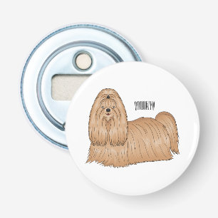 Tecknad av Shih tzu-hund för långa hårhår Flasköppnare