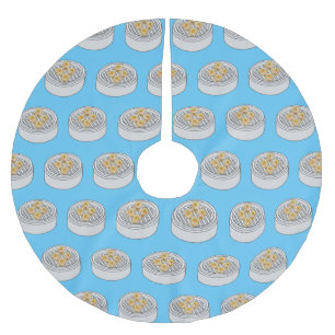 Tecknad av Shumai dim sum Julgransmatta Borstad Polyester