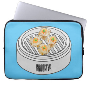 Tecknad av Shumai dim sum Laptop Fodral