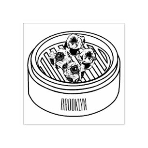 Tecknad av Shumai dim sum Stämpel