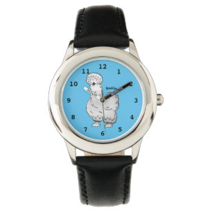 Tecknad av silkie-kyckling armbandsur