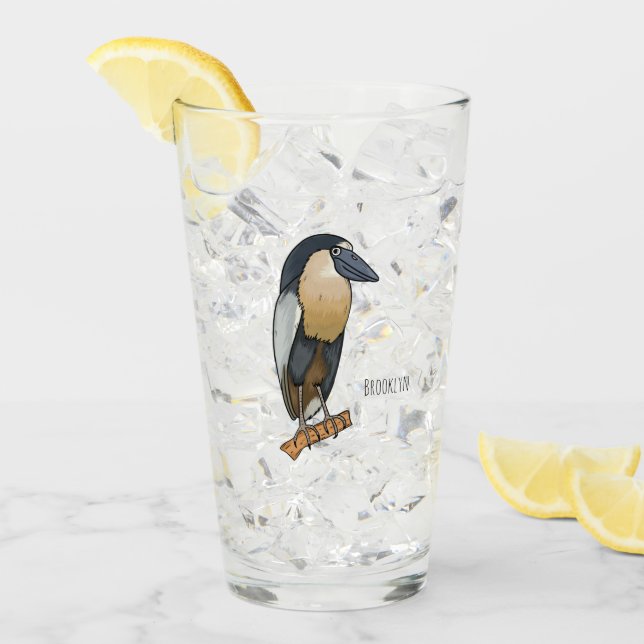 Tecknad av sjöfåglar glaskopp (Framsida Ice)