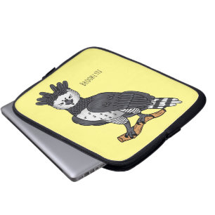 Tecknad av skördad örn laptop fodral