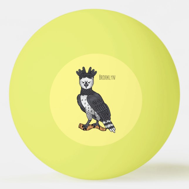Tecknad av skördad örn pingisboll (Framsidan)