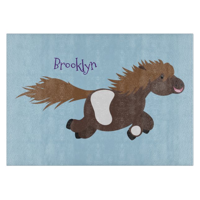 Tecknad av slam från Shetland pony (Framsidan)