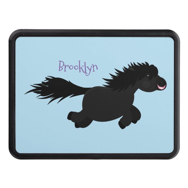 Tecknad av slam från Shetland pony Dragkroksskydd (Framsidan)