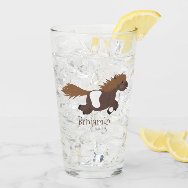 Tecknad av slam från Shetland pony Glaskopp (Bakside Is)