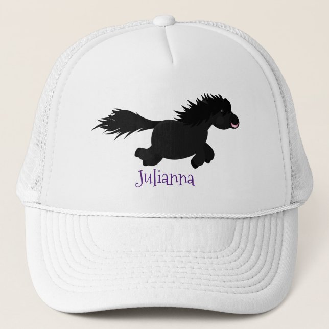 Tecknad av slam från Shetland pony Keps (Framsida)