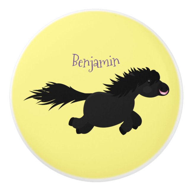 Tecknad av slam från Shetland pony Knopp (Framsidan)
