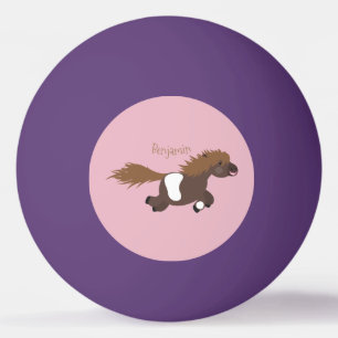 Tecknad av slam från Shetland pony Pingisboll