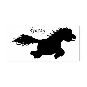 Tecknad av slam från Shetland pony Stämpel