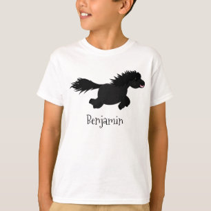 Tecknad av slam från Shetland pony T Shirt