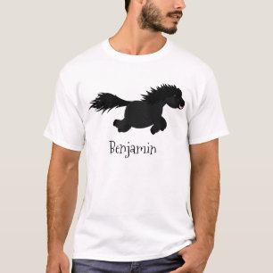 Tecknad av slam från Shetland pony T Shirt