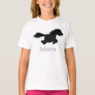 Tecknad av slam från Shetland pony T Shirt